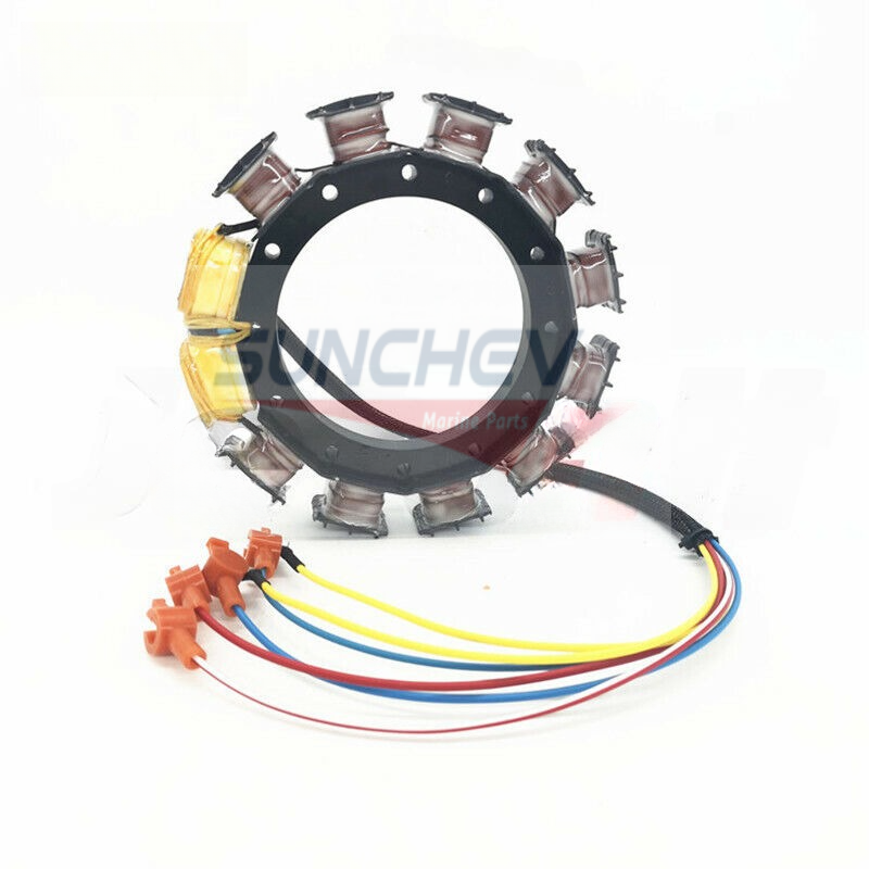 Boat Parts Stator Assy 9Amp for Mercury Mercruiser Outboard Motor Boat Engine 75HP 80HP 85HP 398-5454A26 3985454A26 18-5859